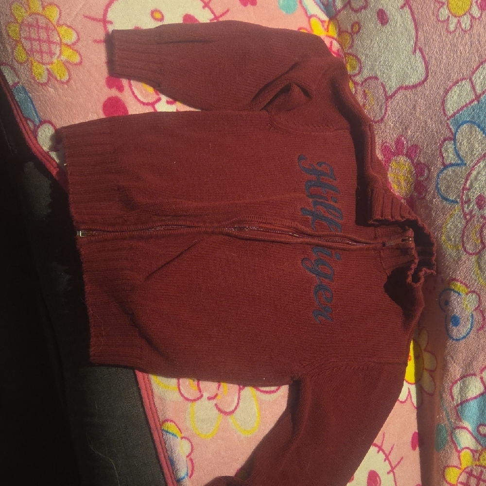 Tommy Hilfiger Burgundy Knit Sweater